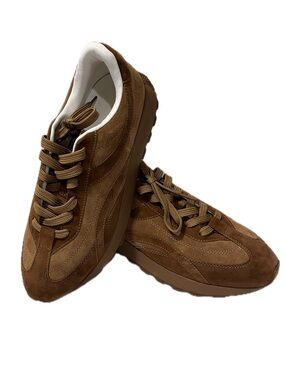 Candice Cooper Plume 2 Brown Tread Leather and Suede Sneakers Women’s Size 42